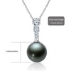 image:imageGifts for WomenTahitianBlackPearlNecklaceGift for Wife Wedding Birthday AnniversaryMom Girlfriend Her Mothers Day Valentines Day Christmas18K Gold Plated Sterling Silver Pearl Pendant NO043