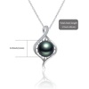 image:imageGifts for WomenTahitianBlackPearlNecklaceGift for Wife Wedding Birthday AnniversaryMom Girlfriend Her Mothers Day Valentines Day Christmas18K Gold Plated Sterling Silver Pearl Pendant NO002