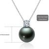 image:imageGifts for WomenTahitianBlackPearlNecklaceGift for Wife Wedding Birthday AnniversaryMom Girlfriend Her Mothers Day Valentines Day Christmas18K Gold Plated Sterling Silver Pearl Pendant NO014