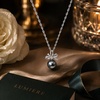 image:imageGifts for WomenTahitianBlackPearlNecklaceGift for Wife Wedding Birthday AnniversaryMom Girlfriend Her Mothers Day Valentines Day Christmas18K Gold Plated Sterling Silver Pearl Pendant NO007