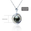 image:imageGifts for WomenTahitianBlackPearlNecklaceGift for Wife Wedding Birthday AnniversaryMom Girlfriend Her Mothers Day Valentines Day Christmas18K Gold Plated Sterling Silver Pearl Pendant NO012