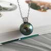 image:imageGifts for WomenTahitianBlackPearlNecklaceGift for Wife Wedding Birthday AnniversaryMom Girlfriend Her Mothers Day Valentines Day Christmas18K Gold Plated Sterling Silver Pearl Pendant NO014