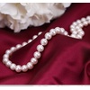 image:imageMothers Day Gifts Pearl Necklace Sterling Silver Plating 14K White Freshwater Cultured Pearl Strand  Pearl Choker Necklace  Jewelry for Women1112MM