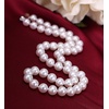 image:imageMothers Day Gifts Pearl Necklace Sterling Silver Plating 14K White Freshwater Cultured Pearl Strand  Pearl Choker Necklace  Jewelry for Women1112MM