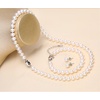 image:imageMothers Day Gifts Pearl Necklace Sterling Silver Plating 14K White Freshwater Cultured Pearl Strand  Pearl Choker Necklace  Jewelry for WomenPearl Set