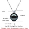 image:imageNONNYL Anniversary Birthday Gfits for Wife  Tahitian Black Pearl Necklace Gifts for Women Mom Girlfriend Her Christmas Mothers Day Valentines Day Fine Jewelry Gifts Real 910mm Pearls Pendant