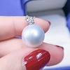 image:imageNONNYL Australian South Sea Pearl Necklace for Women Pearls Pendant Necklace 910mm Round Pearl White Sterling Silver Pendant 18 inch Chain  Jewelry Gifts for Women Wife Mom Grandma Daughter