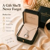 image:imageNONNYL Birthday Gifts for Women Wife Pearl NecklaceValentinees Gift for Her Grandma Mom on Christmas Day Mothers Day Wedding Gifts AnniversaryBright Silver