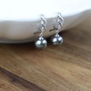 image:imageNONNYL Birthday Gifts for Women Wife Wedding Anniversary Jewelry Mothers Day Gifts for Mom Women Pearls Earring Christmas Valentines Gifts for Wife Herblack pearl