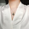 image:imageNONNYL Black Pearl Necklace Tahitian Pearl Necklace Pearl Necklaces for Women 10mm Round Black Pearl Sterling Silver Pendant 18 inch Chain  Jewelry Gifts for Wife Girlfriend Mother