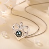 image:imageNONNYL Black and White Pearl Heart Pendant Necklace  Gift for Women Wife Wedding Birthday Anniversary  Mom Girlfriend Her on Mothers Day Valentines Day Christmas  18K Gold Plated Sterling SilverBlack Pearl Necklace