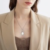 image:imageNONNYL Freshwater Cultured Pearl Pendant Necklace 910mm Round 18K Gold Plated 925 Sterling Silver  Fine Jewelry Gifts for Women Wife Mom Daughter