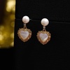 image:imageNONNYL Gifts for Wife Jewelry  Pearl Jewelry Earrings for Women Birthday Jewelry for Girlfriend Valentines Day for Wife Mothers Day for Mom Grandma N4754