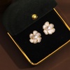 image:imageNONNYL Gifts for Wife Jewelry  Pearl Jewelry Earrings for Women Birthday Jewelry for Girlfriend Valentines Day for Wife Mothers Day for Mom Grandma N9315