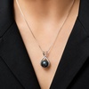 image:imageNONNYL Gifts for Wife Women AnniversaryTahitian Black Pearl NecklaceMom Girlfriend Her Fine Jewelry Mothers Day Valentines Christmas Birthdays Gift
