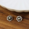 image:imageNONNYL Gifts for Women Tahitian BlackPearlEarringsGift for Wife Wedding Birthday AnniversaryMom Her Mothers Day Valentines Day Christmas18K Gold Plated Sterling Silver Pearl Earring Fine Jewelry