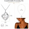 image:imageNONNYL Gifts for Women Wife Mom Her on Mothers Day Valentines Birthday Christmas AnniversaryReal Freshwater Cultured Heart Pearl Pendant Necklace Jewelry for Gifts