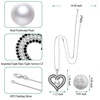 image:imageNONNYL Gifts for Women WifePearl Heart Pendant Necklace Birthday for Girlfriend Valentines Day for Wives Mothers Day for Mom Grandma Gifts for Her on Wedding Anniversary Christmas Fine JewelryFreshwater Cultured Pearl