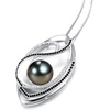 image:imageNONNYL Mothers Day Gifts for Mom Wife Women  Tahitian Black Pearl Necklace  Wedding Birthday Anniversary Valentines Christmas Jewelry910mm