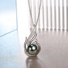 image:imageNONNYL Necklace Gifts for WomenMothers Day Gift for Mom Her Wife Coules GirlfriendGifts for Wife Women Wedding Birthday Anniversary Jewelry Christmas Day Valentines Gift Pearl NecklacesTahitian Black Pearl Necklace