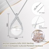 image:imageNONNYL Necklace Gifts for WomenMothers Day Gift for Mom Her Wife Coules GirlfriendGifts for Wife Women Wedding Birthday Anniversary Jewelry Christmas Day Valentines Gift Pearl Necklaceswhite 18