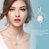 image:imageNONNYL Pearl Heart Necklace Sterling Silver Womens Fine Jewelry Mothers Day Anniversary Birthday Christmas Gifts