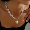 image:imageNONNYL Pearl Necklace for Women Gifts Genuine White Freshwater Cultured Pearls Pendant Necklaces Christmas Gifts for Mom Wife Girlfriend Her Anniversary Birthday Fine Jewelry NO11361