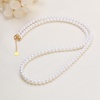 image:imageNONNYL Pearl Necklace for Women Gifts Genuine White Freshwater Cultured Pearls Pendant Necklaces Christmas Gifts for Mom Wife Girlfriend Her Anniversary Birthday Fine Jewelry NO1204