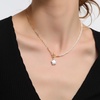 image:imageNONNYL Pearl Necklace for Women Gifts Genuine White Freshwater Cultured Pearls Pendant Necklaces Christmas Gifts for Mom Wife Her Anniversary Birthday Fine Jewelry NO1142