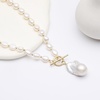 image:imageNONNYL Pearl Necklace for Women Gifts Genuine White Freshwater Cultured Pearls Pendant Necklaces Christmas Gifts for Mom Wife Her Anniversary Birthday Fine Jewelry NO25181