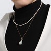 image:imageNONNYL Pearl Necklace for Women Gifts Genuine White Freshwater Cultured Pearls Pendant Necklaces Christmas Gifts for Mom Wife Her Anniversary Birthday Fine Jewelry NO25181