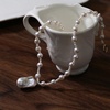 image:imageNONNYL Pearl Necklace for Women Gifts Genuine White Freshwater Cultured Pearls Pendant Necklaces Christmas Gifts for Mom Wife Her Anniversary Birthday Fine Jewelry NO25209