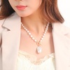 image:imageNONNYL Pearl Necklace for Women Gifts Genuine White Freshwater Cultured Pearls Pendant Necklaces Christmas Gifts for Mom Wife Her Anniversary Birthday Fine Jewelry NO25181
