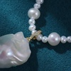 image:imageNONNYL Pearl Necklace for Women Gifts Sterling Silver Genuine White Freshwater Cultured Pearls Pendant Necklaces Christmas Gifts for Mom Wife Girlfriend Her Anniversary Birthday Fine Jewelry NO25180