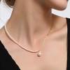 image:imageNONNYL Pearl Necklace for Women Gifts Sterling Silver Genuine White Freshwater Cultured Pearls Pendant Necklaces Christmas Gifts for Mom Wife Girlfriend Her Anniversary Birthday Fine Jewelry NO1143