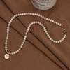 image:imageNONNYL Pearl Necklace for Women Gifts Sterling Silver Genuine White Freshwater Cultured Pearls Pendant Necklaces Christmas Gifts for Mom Wife Girlfriend Her Anniversary Birthday Fine Jewelry NO1160