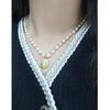 image:imageNONNYL Pearl Necklace for Women Gifts Sterling Silver Genuine White Freshwater Cultured Pearls Pendant Necklaces Christmas Gifts for Mom Wife Girlfriend Her Anniversary Birthday Fine Jewelry NO1176