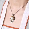 image:imageNONNYL Pearl Necklace for Women Gifts Sterling Silver Genuine White Freshwater Cultured Pearls Pendant Necklaces Christmas Gifts for Mom Wife Girlfriend Her Anniversary Birthday Fine Jewelry NO25185