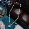 image:imageNONNYL Pearl Necklace for Women Gifts Sterling Silver Genuine White Freshwater Cultured Pearls Pendant Necklaces Christmas Gifts for Mom Wife Girlfriend Her Anniversary Birthday Fine Jewelry NO25180
