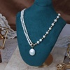 image:imageNONNYL Pearl Necklace for Women Gifts Sterling Silver Genuine White Freshwater Cultured Pearls Pendant Necklaces Christmas Gifts for Mom Wife Girlfriend Her Anniversary Birthday Fine Jewelry NO1177