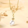 image:imageNONNYL Pearl Necklace for Women Gifts Sterling Silver Genuine White Freshwater Cultured Pearls Pendant Necklaces Christmas Gifts for Mom Wife Girlfriend Her Anniversary Birthday Fine Jewelry NO25134