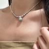 image:imageNONNYL Pearl Necklace for Women Gifts Sterling Silver Genuine White Freshwater Cultured Pearls Pendant Necklaces Christmas Gifts for Mom Wife Girlfriend Her Anniversary Birthday Fine Jewelry NO11346
