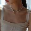 image:imageNONNYL Pearl Necklace for Women Gifts Sterling Silver Genuine White Freshwater Cultured Pearls Pendant Necklaces Christmas Gifts for Mom Wife Girlfriend Her Anniversary Birthday Fine Jewelry NO1188