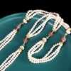 image:imageNONNYL Pearl Necklace for Women Gifts Sterling Silver Genuine White Freshwater Cultured Pearls Pendant Necklaces Christmas Gifts for Mom Wife Girlfriend Her Anniversary Birthday Fine Jewelry NO1205