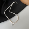 image:imageNONNYL Pearl Necklace for Women Gifts Sterling Silver Genuine White Freshwater Cultured Pearls Pendant Necklaces Christmas Gifts for Mom Wife Girlfriend Her Anniversary Birthday Fine Jewelry NO11324