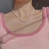image:imageNONNYL Pearl Necklace for Women Gifts Sterling Silver Genuine White Freshwater Cultured Pearls Pendant Necklaces Christmas Gifts for Mom Wife Girlfriend Her Anniversary Birthday Fine Jewelry NO11354