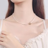 image:imageNONNYL Pearl Necklace for Women Gifts Sterling Silver Genuine White Freshwater Cultured Pearls Pendant Necklaces Christmas Gifts for Mom Wife Girlfriend Her Anniversary Birthday Fine Jewelry NO11336