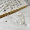 image:imageNONNYL Pearl Necklace for Women Gifts Sterling Silver Genuine White Freshwater Cultured Pearls Pendant Necklaces Christmas Gifts for Mom Wife Girlfriend Her Anniversary Birthday Fine Jewelry NO11355