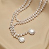 image:imageNONNYL Pearl Necklace for Women Gifts Sterling Silver Genuine White Freshwater Cultured Pearls Pendant Necklaces Christmas Gifts for Mom Wife Girlfriend Her Anniversary Birthday Fine Jewelry NO25204