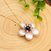 image:imageNONNYL Pearl Necklace for Women Gifts Sterling Silver Genuine White Freshwater Cultured Pearls Pendant Necklaces Christmas Gifts for Mom Wife Girlfriend Her Anniversary Birthday Fine Jewelry NO25144